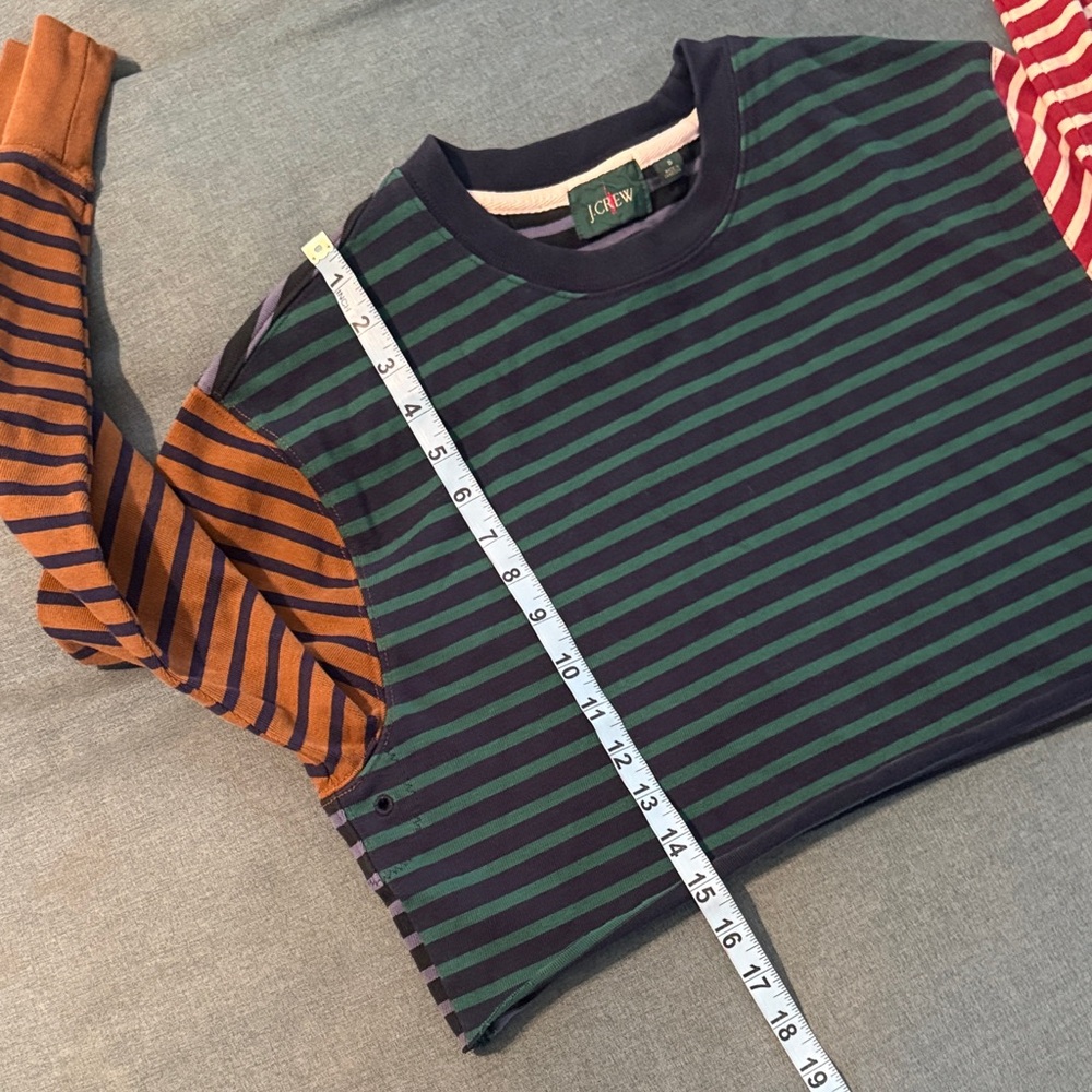 J. Crew Multicolor Striped Crop Top - Picture 4 of 4